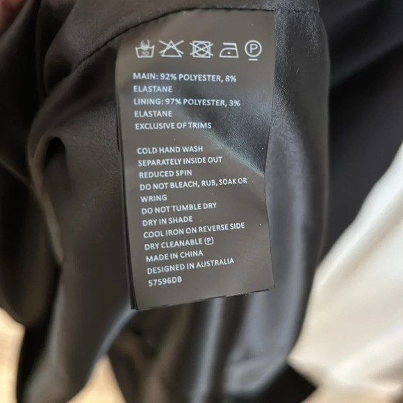 Bardot Women’s (S) Aveline Black One Shoulder Midi Cut Out Fitted Cocktail Dress - Picture 7 of 9